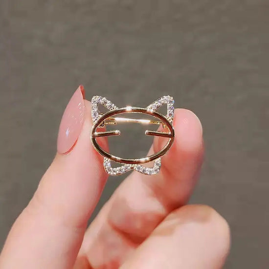 1 Pcs Fashion Small Brooch Pin  Bow Brooches for Women Metal Safety Lapel Pins Anti-glare Fixed Sweater Clothing Accessories