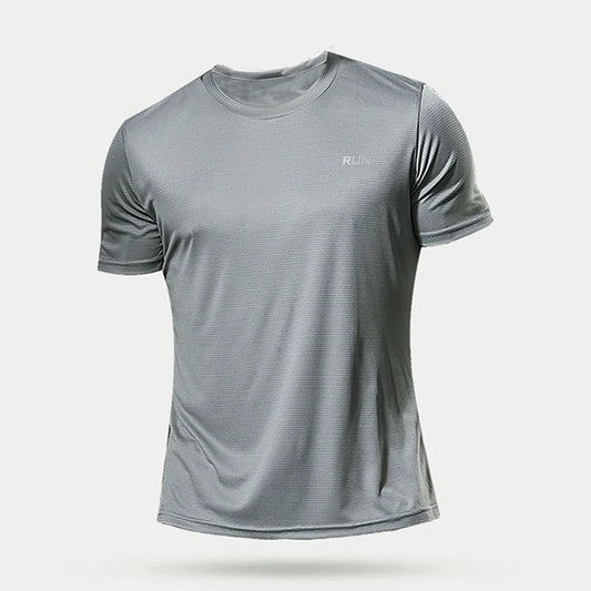 1 Piece Men's Short Sleeve Undershirt Man Athletic T-Shirt Quick Drying Lightweight Silk Underwear For Running Training Fitness