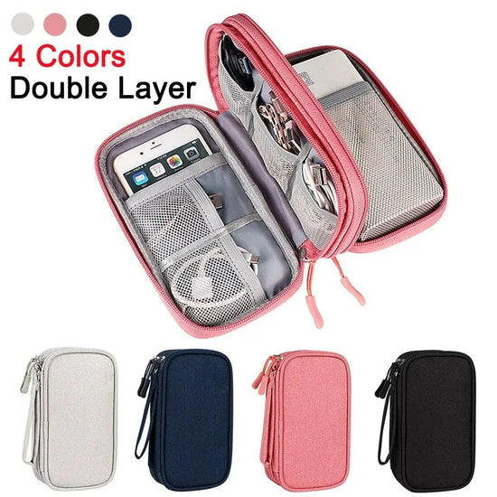 Travel Portable Digital Product Storage Bag: USB Data Cable Organizer, Headset Charging, and More in a Compact Treasure Box Bag