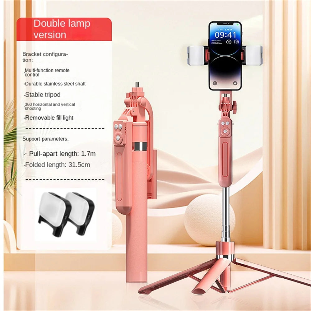 [Product Title: Premium 3-in-1 Extendable Selfie Stick with Wireless Remote & Tripod Stand]
