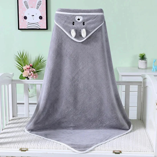 Baby Hooded Bath Towels Cartoon Animal Newborn Soft Towel Blanket Toddler Bathrobe Warm Sleeping Swaddle Wrap for Boys Girls