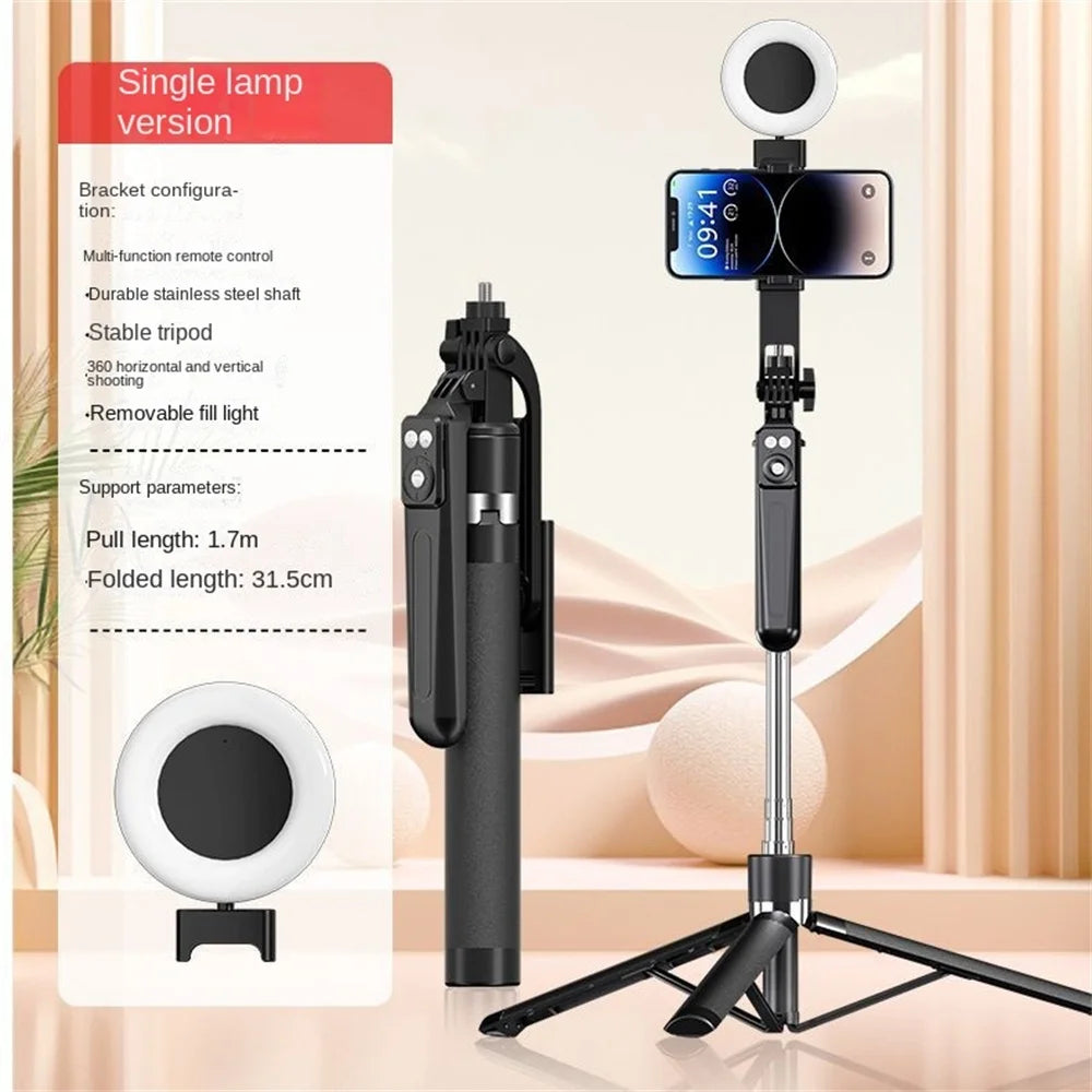 [Product Title: Premium 3-in-1 Extendable Selfie Stick with Wireless Remote & Tripod Stand]