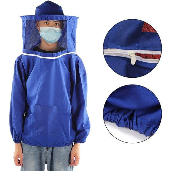 Beekeeping Suit Professional Bee Suit for Men Women, Highdefinition Veil for Beginner Commercial Beekeepers, Hood Veil Hat Suit