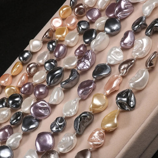 Fashion Baroque Pearl Necklace for Women Irregular Clavicle Chain Sweater Chain Girls Clothing Accessories Bulk Items Wholesale