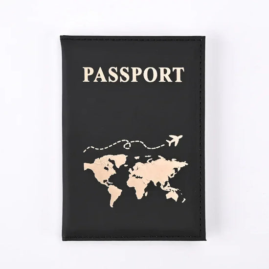 New Simple Fashion Passport Cover World Thin Slim Travel Passport Holder Wallet Gift PU Leather Card Case Cover Unisex