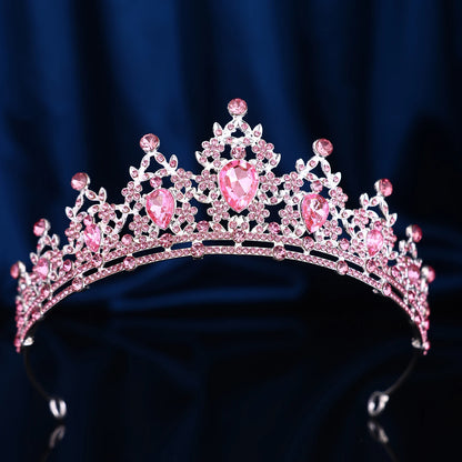 1 piece of retro fashion Baroque hollowed out rhinestone party crown headwear, suitable for birthday parties, Halloween photogra