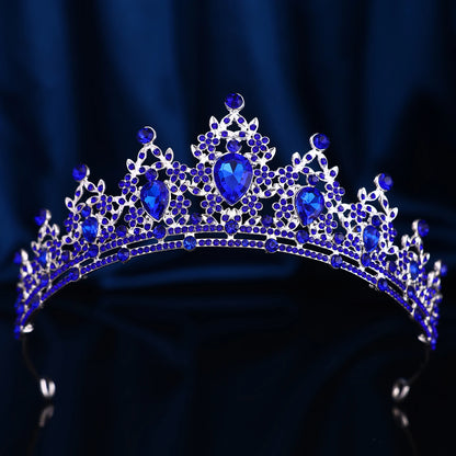 1 piece of retro fashion Baroque hollowed out rhinestone party crown headwear, suitable for birthday parties, Halloween photogra