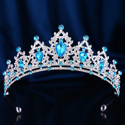 1 piece of retro fashion Baroque hollowed out rhinestone party crown headwear, suitable for birthday parties, Halloween photogra