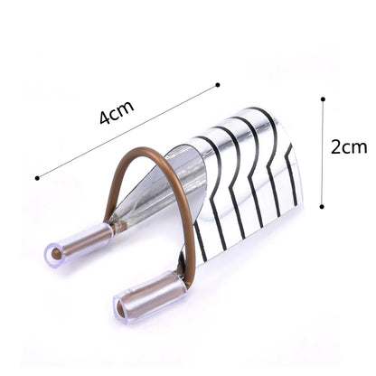 10Pcs Reusable Aluminum Nail Extension Forms – Manicure Stencil Guide Tool