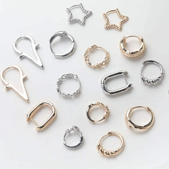 4PCS Ear Hook Lever Back Earring for Jewelry Findings Components Diy Circle Earrings Handmade 14k Gold Filled Brass Accessories