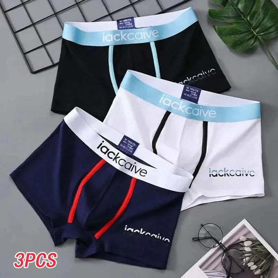 3Pcs Male Panties Cotton Men&