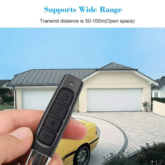 433MHz 4 Channel ABCD Remote Control Garage Gate Door Opener Keychain Cloner for Car Key Code Duplication