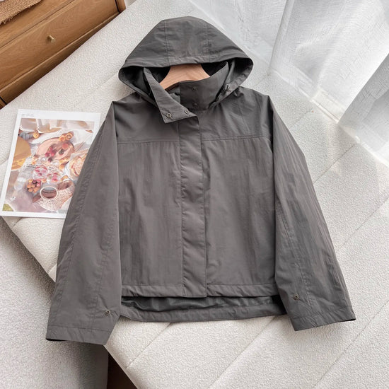 Windproof Stand Collar Jacket Women&