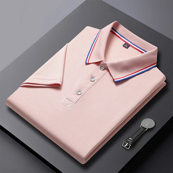 2024 Solid Color Polo Shirt Men&