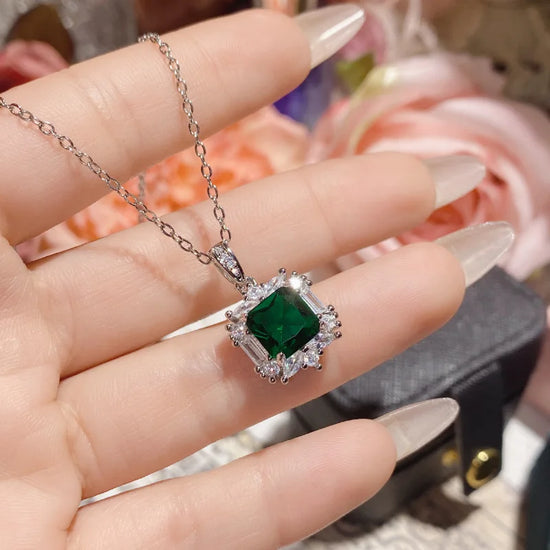 Tea Olive Cross Border Pigeon Blood Red Sugar Zinc Stone Ring Nelace Earring Tee Piece Set Plated 8K Gold Faion Set