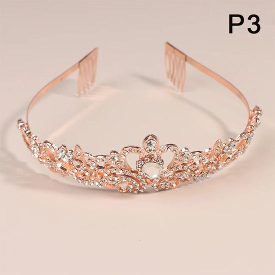 Crystal Crowns And Tiaras With Comb Headband For Girl Women Princess Birthday Party Wedding Prom Bridal Christmas Party Gifts
