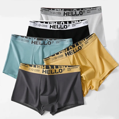 10 Pieces Men Boxers Shorts Underpants Underwear 2XL 3XL 4XL 10 Colors Mixing Soft Sports Casual