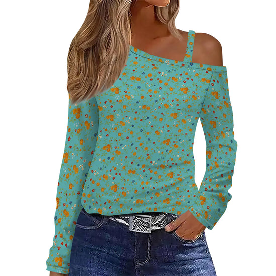 Women Off The Shoulder Top Long Sleeve Shirts Tight Fitted Going Out Tops Tee Y2k Outfits