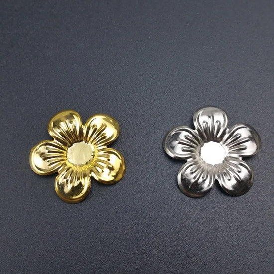 Filigree flower  Wraps Metal Charms For Embellishment  DIY Jewelry Metal Craft  Wraps Headwear accessories  Metal flower
