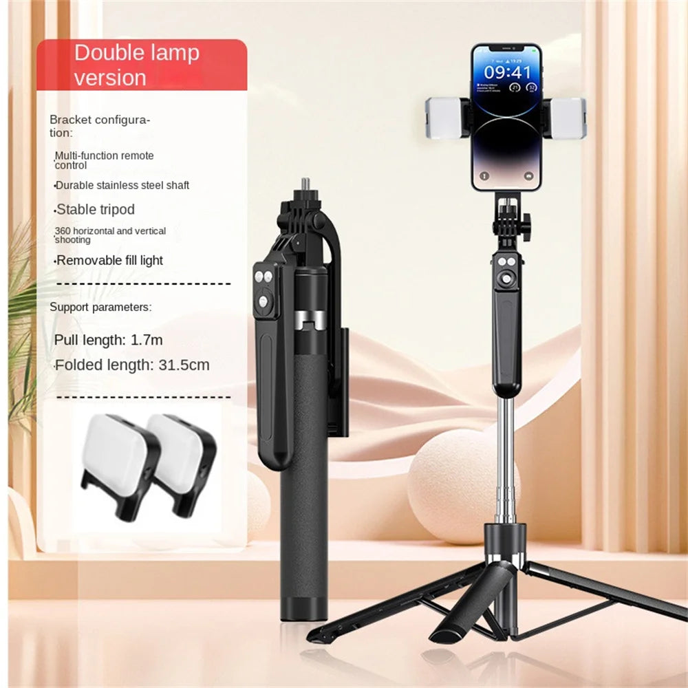 [Product Title: Premium 3-in-1 Extendable Selfie Stick with Wireless Remote & Tripod Stand]