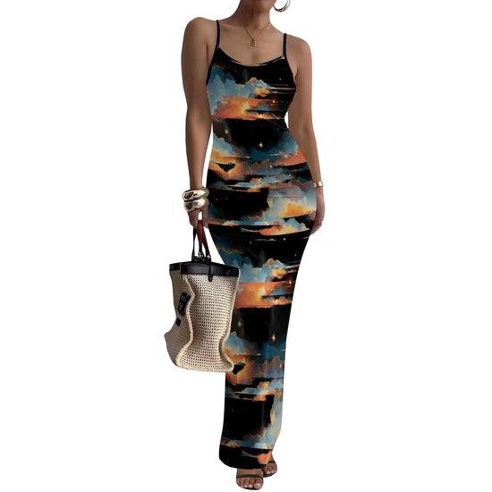 Women Summer Long Dress Casual Slip Sexy Slim Sleeveless Bodycon Maxi Dresses for Women 2025