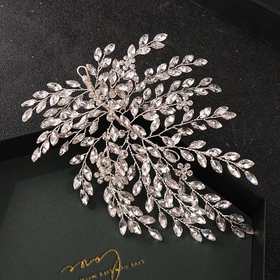 Silver Color Crystal Headband Hairband For Women Rhinestone Party Headband Bridal Wedding Hair Accessories Jewelry Headband Gift