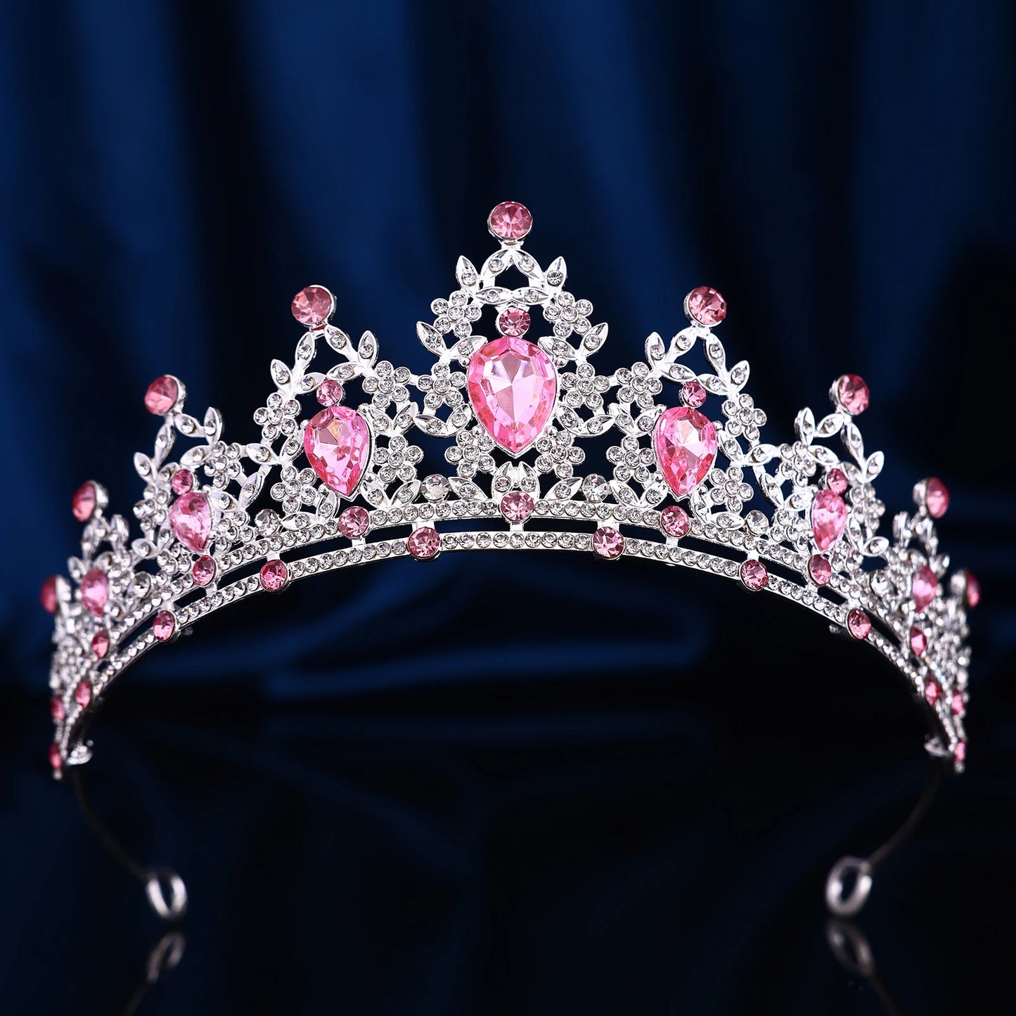 1 piece of retro fashion Baroque hollowed out rhinestone party crown headwear, suitable for birthday parties, Halloween photogra