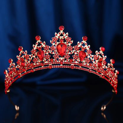 1 piece of retro fashion Baroque hollowed out rhinestone party crown headwear, suitable for birthday parties, Halloween photogra