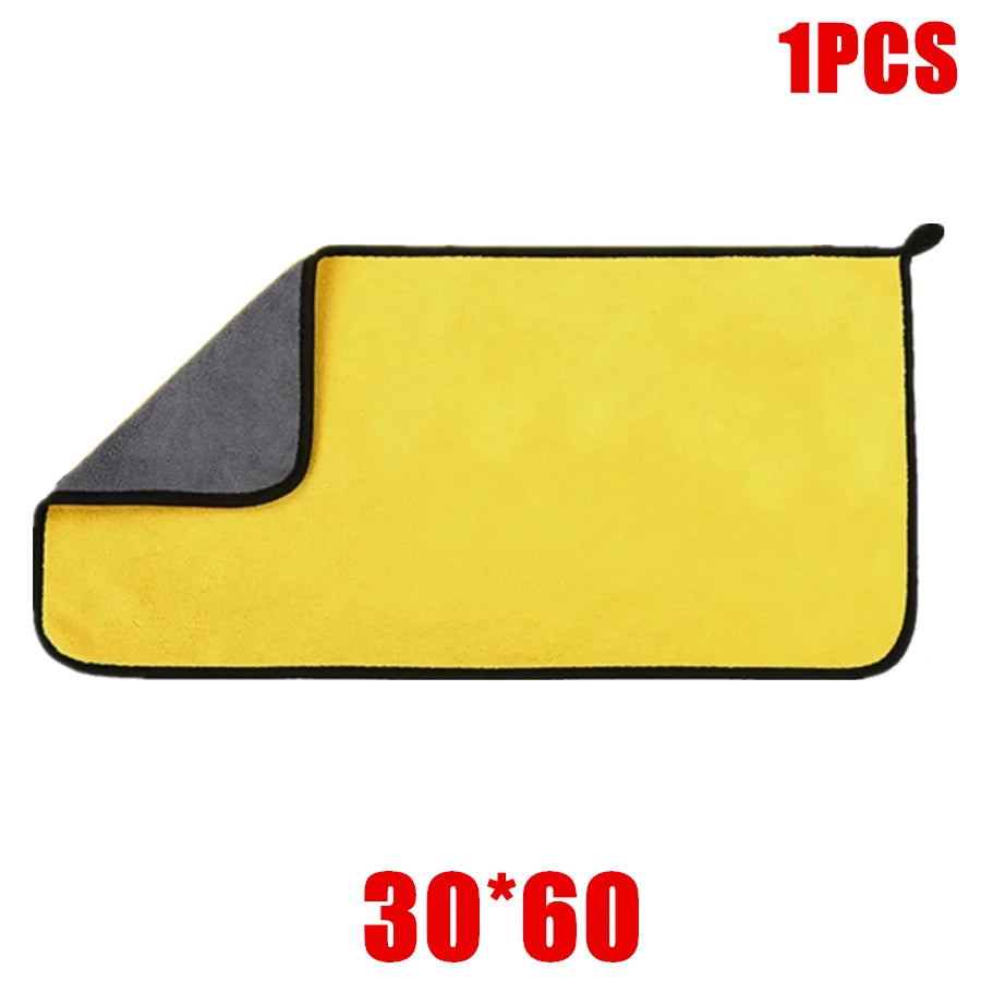 Car Wash Towel Microfiber High Water Absorption Cleaning Towels Thickened Soft Car Washing Drying Cloth Car Care Cloth Detailing
