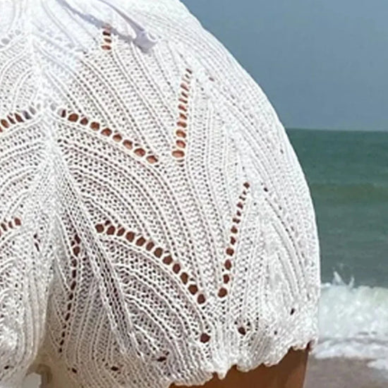 Polyester100.00% Hollow Drawstring Open Waist Knitted Bikini Blocked Women&