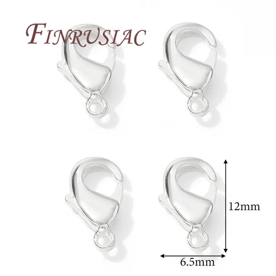 10mm 12mm 18K Gold Plated Lobster Clasps For Jewelry Making,DIY Bracelets Necklaces Accessories,Connectors Clasp