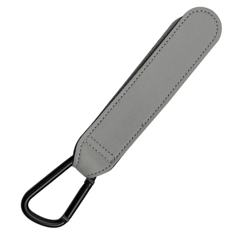 1/2PCS Baby Stroller Hooks - PU Leather Pram Organizer for Diaper Bag Travel Accessories with Climbing Buckle