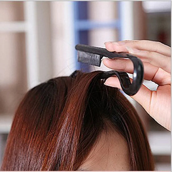Hairdressing V-Comb Messy Hair Finishing Straightening Splint Comb - Hair Styling Tool Clip special for  hair wigs