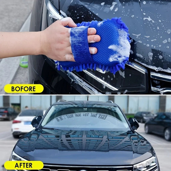 Superfiber Gloves Modeling Car Wash Sponge Clean Car Care Details Brush Clean Sponge Car Gloves Available On Both Side Auto Part