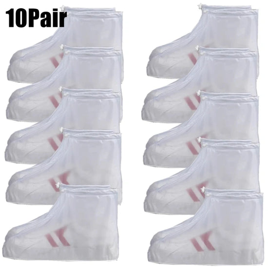 Silicone Waterproof Shoe Cover Unisex Shoes Protectors Rain Boots for Indoor Outdoor Rainy Reusable Quality non-slip shoe Cover
