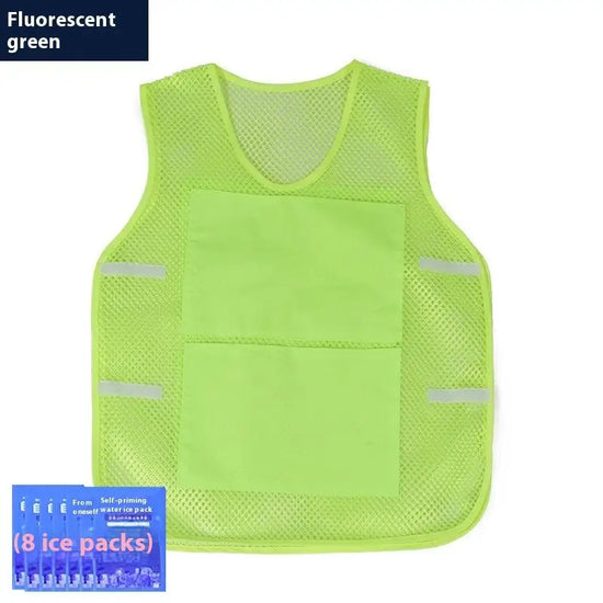 Universal Summer Cooling Vest Ice Bag Water Cooling Outdoor Workwear Heatstroke Pre Clothing Men Women Normal Size