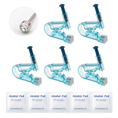 1-4Pcs Disposable Safe Painless Ear Piercing Tool, Healthy Sterile Punctur Kit Earring Studs Nose Rings Piercing Gun Set