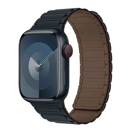 Silicone Strap for Apple Watch 46mm 42mm 49mm 45mm 41mm 44mm 40mm Magnetic Band for lWatch Ultra 2 Series 10 9 8 7 6 SE 5 4 3