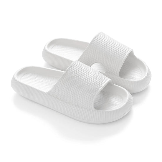 Thick Sole Cloud Slippers Women Men,Large Size,Pillow House Slippers Shower Sandals,Indoor Bathroom Slides,Lightweight,Non-Slip