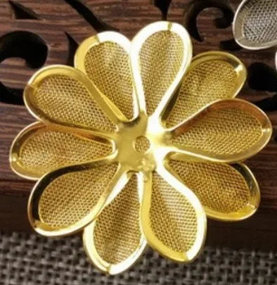 10pieces/lot 32mm color Filigree flower Net flower headwear accessories  Jewelry DIY Components