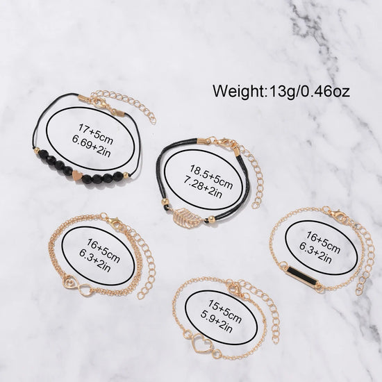 6PCS Set Watch For Women Luxury Leather Analog Ladies Quartz Wrist Watch Fashion Bracelet Watch Set Female Relogio Feminino