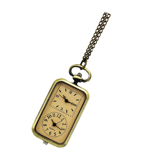 Retro Vintage Bronze Pocket Watch Classic Quartz Pendant Small Lightweight Clothes Decoration Watch for Men Women Personalized